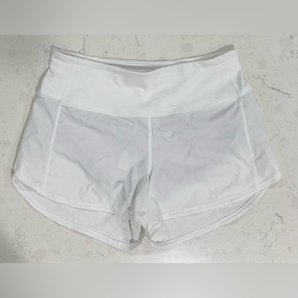 Lululemon Speed Up HR Short 4” *Lined in white, size 8